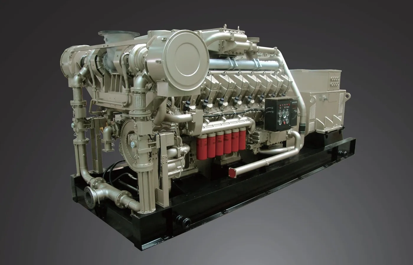 Газопоршневая установка Jichai 1100GF-T 1100 кВт на двигателе H16V190ZLT-2