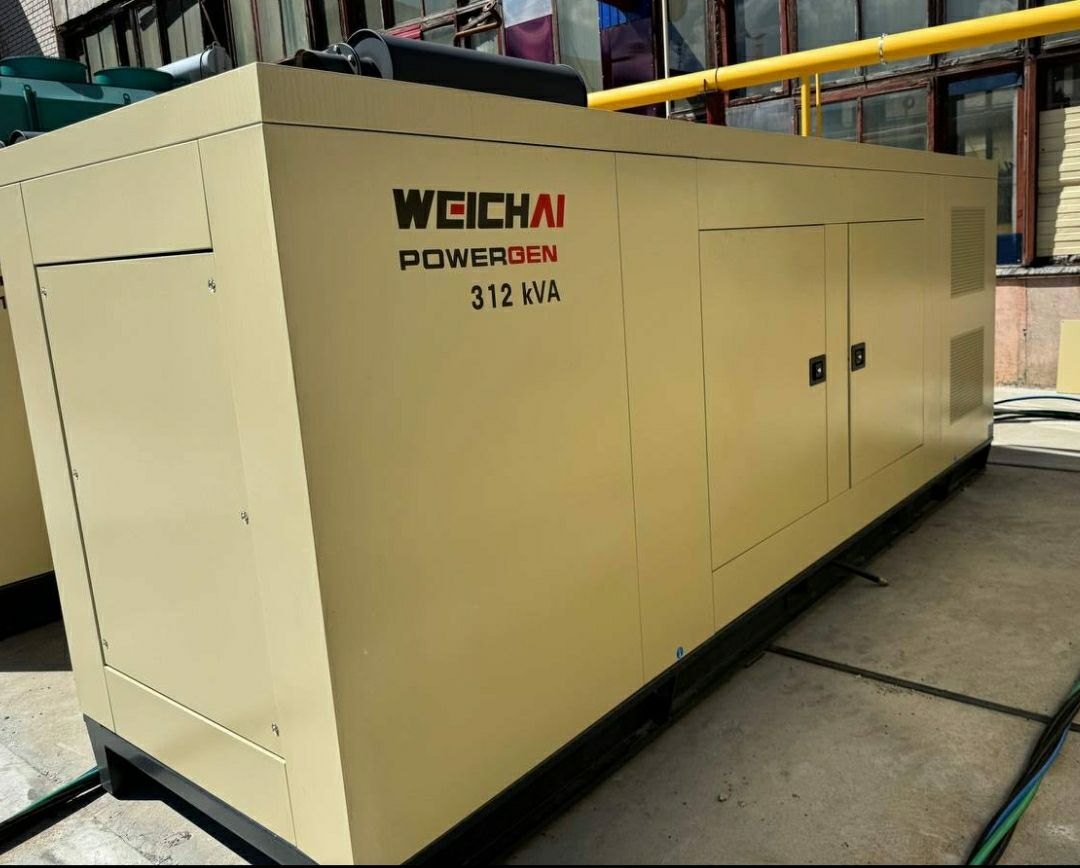 Газопоршневая электростанция 250 кВт в кожухе — Weichai WPG312, двигатель WP13D317E300NG