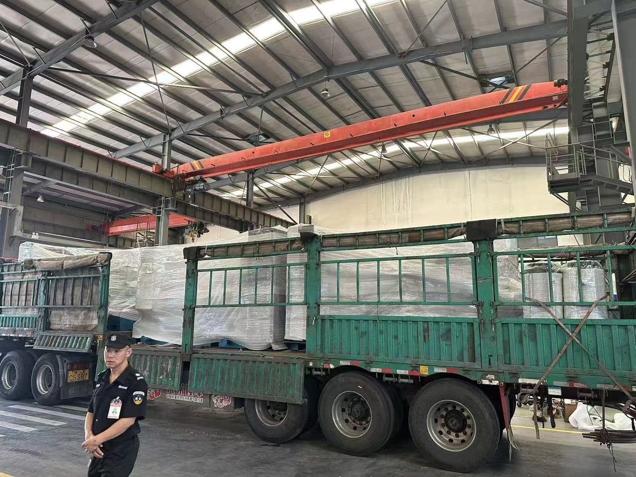 Газопоршневая установка Weichai WPG500 320 кВт, упакованная к отгрузке в заводском цеху