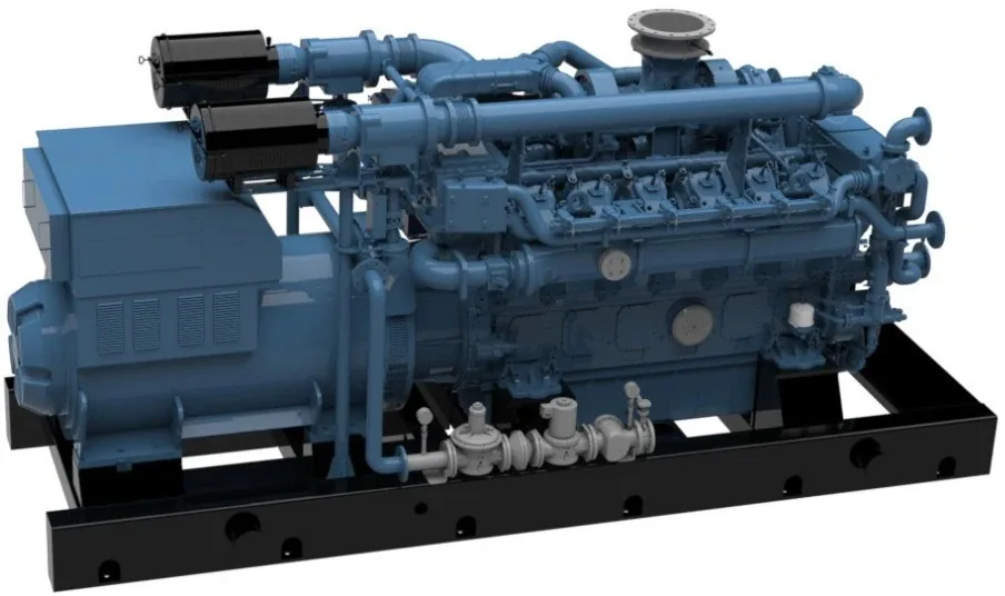 Газопоршневая установка Yuchai YC12VCG-1000N5LC 1000 кВт, открытое исполнение
