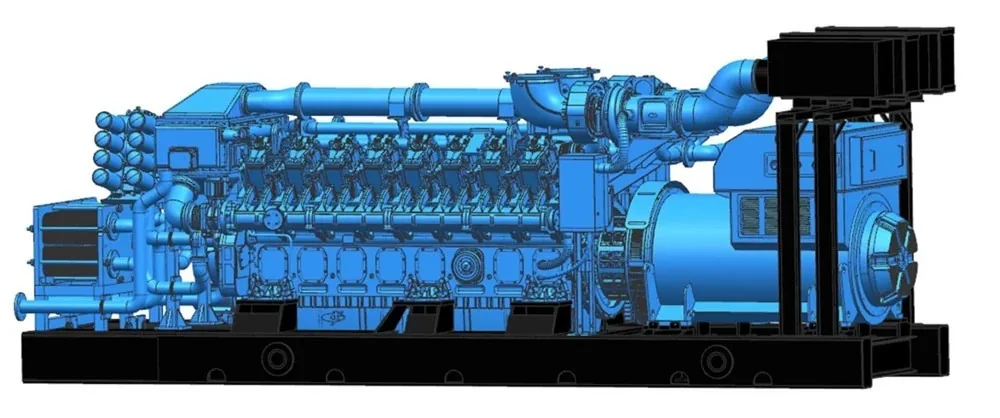 Газопоршневая установка Yuchai YC16VCG-2000N5LC 2000 кВт, открытое исполнение